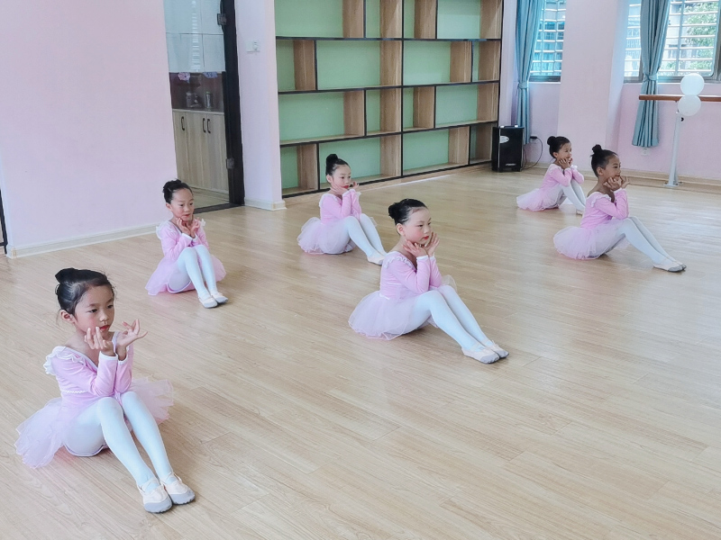 幼儿园宝宝舞蹈排练-郴州市苏仙区金鹿角幼儿园师生风采