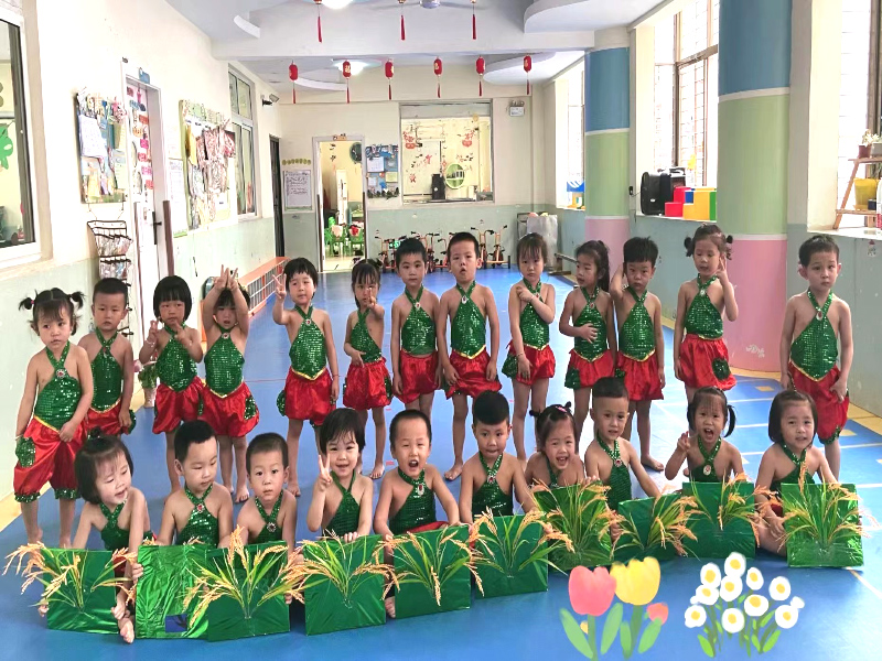 郴州市北湖区兔贝贝幼儿园活动节目禾苗稻谷