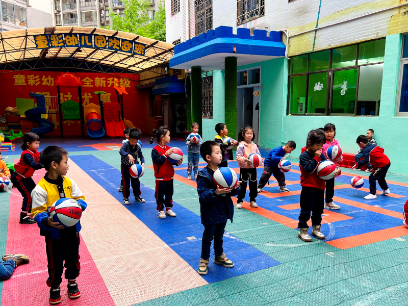 郴州市北湖区迪斯尼幼儿园篮球课